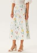 VILA Vicapro Hw Midi Skirt Cloud Dancer Aop:flowers 44