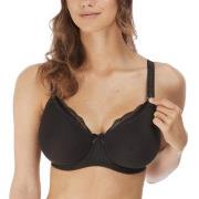 Freya BH Pure Underwire Moulded Nursing Bra Svart nylon G 75 Dame