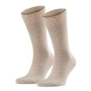 Falke Strømper 2P Happy Socks Sand Str 39/42 Herre