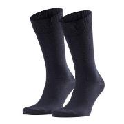 Falke Strømper 2P Happy Socks Marine Str 47/50 Herre