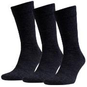 Amanda Christensen Strømper 3P Grade Merino Wool Sock Antracit Str 39/...