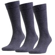 Amanda Christensen Strømper 3P True Combed Cotton Sock Antracit Str 47...