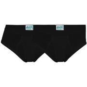 JBS 2P Organic Cotton Brief Svart økologisk bomull X-Large Herre