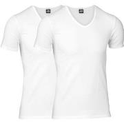 JBS 2P Organic Cotton V-Neck T-shirt Hvit økologisk bomull Medium Herr...