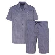 Jockey Short Pyjama Woven Marine bomull Small Herre