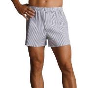 Jockey Woven Poplin Boxer Shorts Hvit m Rand bomull X-Large Herre