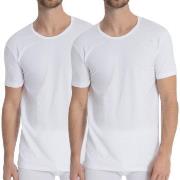 Calida 2P Natural Benefit T-shirt Hvit bomull X-Large Herre