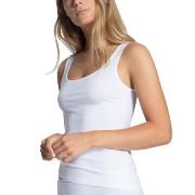 Calida Natural Comfort Tank Top Rounded Neck Hvit bomull Small Dame