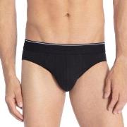 Calida Pure and Style Mini Brief Svart bomull Medium Herre