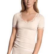 Calida Richesse Lace Short-sleeve Top Benhvit 36-38 Dame