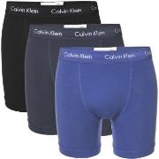 Calvin Klein 3P Cotton Stretch Boxer Brief Blå bomull Small Herre