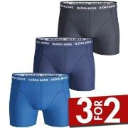 Björn Borg 3P Essential Shorts Marine/Blå bomull XX-Large Herre