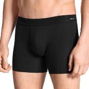 Calida Cotton Code Boxer Brief With Fly Svart bomull Large Herre