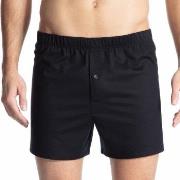 Calida Cotton Code Boxer Shorts With Fly Svart bomull Small Herre