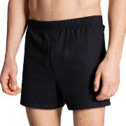 Calida Cotton Code Boxer Shorts With Fly Svart bomull Large Herre