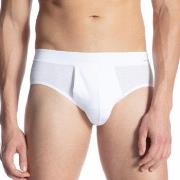 Calida Cotton Code Brief With Fly Hvit bomull Small Herre