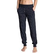 Calida Favourites Dreams Pants With Cuff Mørkblå bomull Small Dame