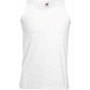 Fruit of the Loom Athletic Vest Hvit bomull X-Large Herre
