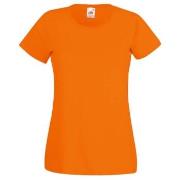 Fruit of the Loom Lady-Fit Valueweight T Oransje bomull Small Dame