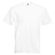 Fruit of the Loom Valueweight Crew Neck T Hvit bomull 3XL Herre