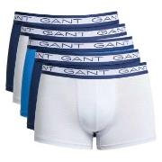 Gant 5P Basic Trunks Blå/Hvit bomull XX-Large Herre