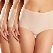 Chantelle Truser 3P Soft Stretch Briefs Beige One Size Dame