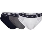 CR7 Cristiano Ronaldo 3P Basic Brief Svart/Grå bomull XX-Large Herre