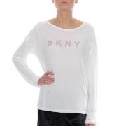DKNY Elevated Leisure LS Top Hvit modal Medium Dame