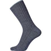 Egtved Strømper Wool No Elastic Rib Socks Blå Str 40/45