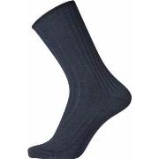 Egtved Strømper Wool No Elastic Rib Socks Mørkblå Str 36/41