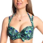 Missya Rose Bikini Strapless Halterneck Print Grønn F 70 Dame