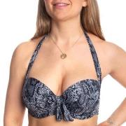 Missya Rose Bikini Strapless Halterneck Print Svart mønstret E 85 Dame