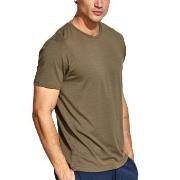 Panos Emporio Base Bamboo Tee Oliven Medium Herre