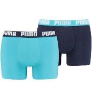 Puma 2P Basic Boxer Aqua bomull Medium Herre