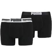 Puma 2P Everyday Placed Logo Boxer Svart bomull Large Herre