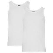 Resteröds 2P Organic Cotton Tank Top Slim Fit Hvit økologisk bomull Me...