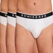 Schiesser 3P 95-5 Organic Cotton Rio Brief Hvit bomull Medium Herre