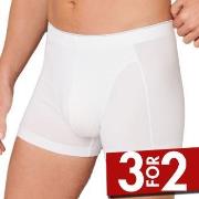 Schiesser 95-5 Organic Cotton Shorts Hvit økologisk bomull Small Herre