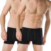 Schiesser 2P Essentials Boxer Briefs Svart bomull Small Herre