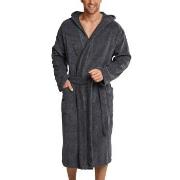 Schiesser Essentials Terry Cloth Bathrobe Grå bomull Large Herre