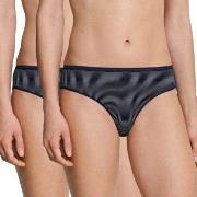 Schiesser Truser 2P Modal Essentials Tai Briefs Mørkblå 44 Dame