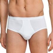 Schiesser Original Classics Fine Rib Sport Brief Hvit bomull Large Her...