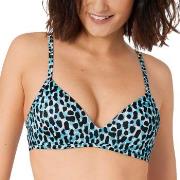 Sloggi Koh Tachai Padded Bikini Bralette Svart/Blå Medium Dame