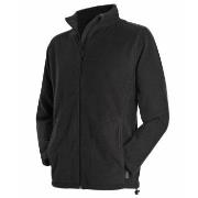 Stedman Active Fleece Jacket For Men Svart polyester Small Herre