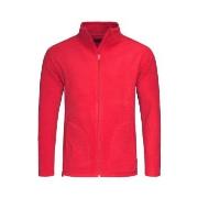 Stedman Active Fleece Jacket For Men Rød polyester Medium Herre