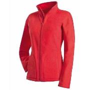 Stedman Active Fleece Jacket For Women Rød polyester Large Dame