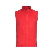 Stedman Active Fleece Vest For Men Rød polyester Large Herre