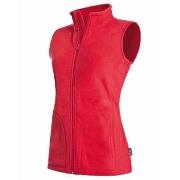 Stedman Active Fleece Vest For Women Rød polyester Small Dame