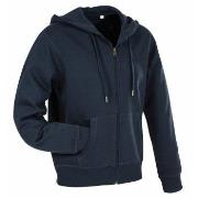 Stedman Active Hooded Sweatjacket For Men Mørkblå X-Large Herre