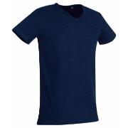 Stedman Ben V-neck For Men Marine ringspunnet bomull XX-Large Herre